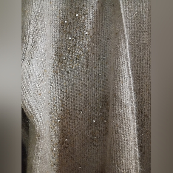 Anne Klein Sparkling Gray Cardigan - Picture 2 of 5